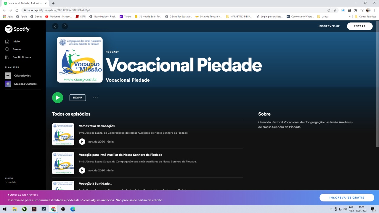 Irmãs da Piedade criam canal de podcast vocacional no Spotfy Irmãs da Piedade criam canal de podcast vocacional no Spotfy