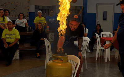 Curso de brigadista capacita funcionários do Colégio Piedade para lidarem de maneira segura e responsável em caso de eventualidades