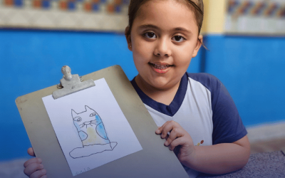 🎨🐱 Releitura da Obra “Gato Azul” – Explorando a Arte com Intencionalidade! ✨🖌️